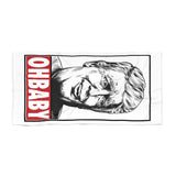 OH Baby! Donald Trump OBEY Style Parody Funny Political Beach Towel