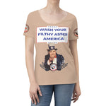 Wash Your Filthy Asses Women's Scoop Neck T-shirt