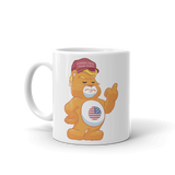 Hilarious Trump Supporter Don't Care Bear with MAGA Hat Mug ADULT