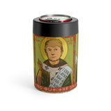 Saint Donald Trump Driving Out The Snakes Metal Koozie