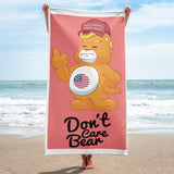 Adult Don't Care Bear Make America Great Again Red Beach Towel