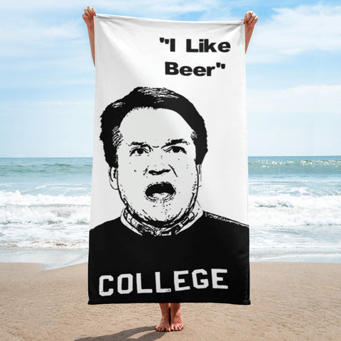 Supreme Court Justice Judge Brett Kavanaugh I Like Beer Funny Political Beach Towel