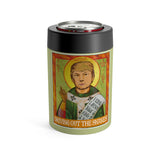 President Trump Is Saint Patrick Funny Driving Out The Snakes Irish Can Holder Holiday Koozi