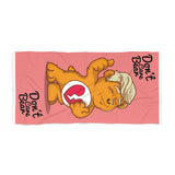 Trump Hair Dont Care Bear President Trump Funny Political Humor Beach Towel