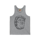 Donald Trump Sketchy Face Funny Tank Top