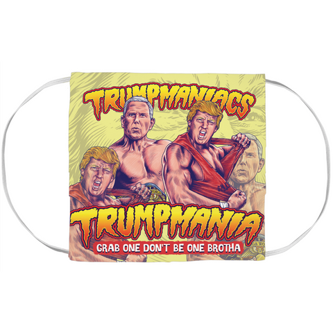 Trumpmania Tag Team Trump And Pence Face Mask Covers