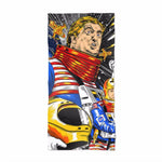 Space Force Donald Trump Face Comic Book Style Beach Towel