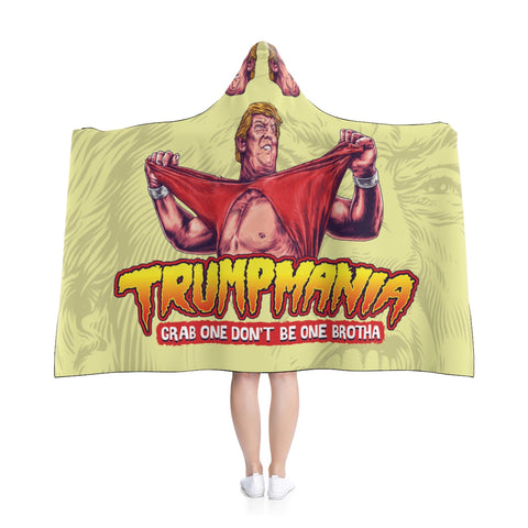 Trumpmania Hulk Hogan Donald Trump Hooded Blanket