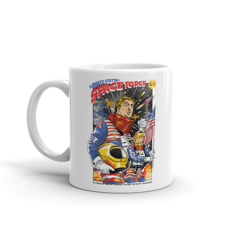 United States Space Force Funny Trump and Pence Political Humor Mug