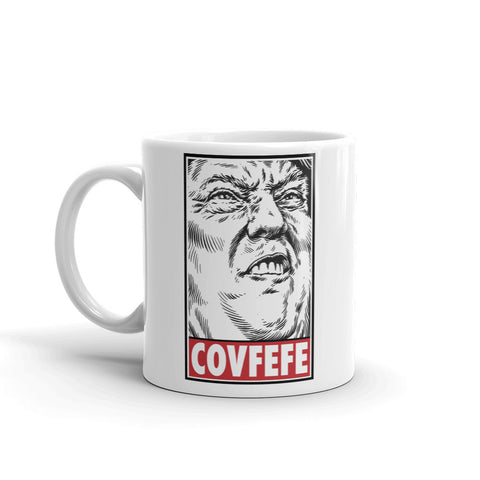 Trump Posse "OBEY" Covfefe Political Mug